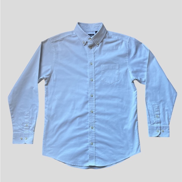 Chaps Shirts & Tops 325 Boys Chaps White Long Sleeve Collared